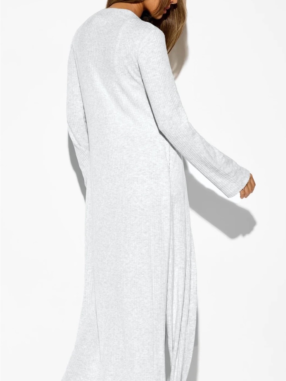 Spiritual Gangster Heather Gray luma rib duster - Picture 2 of 3
